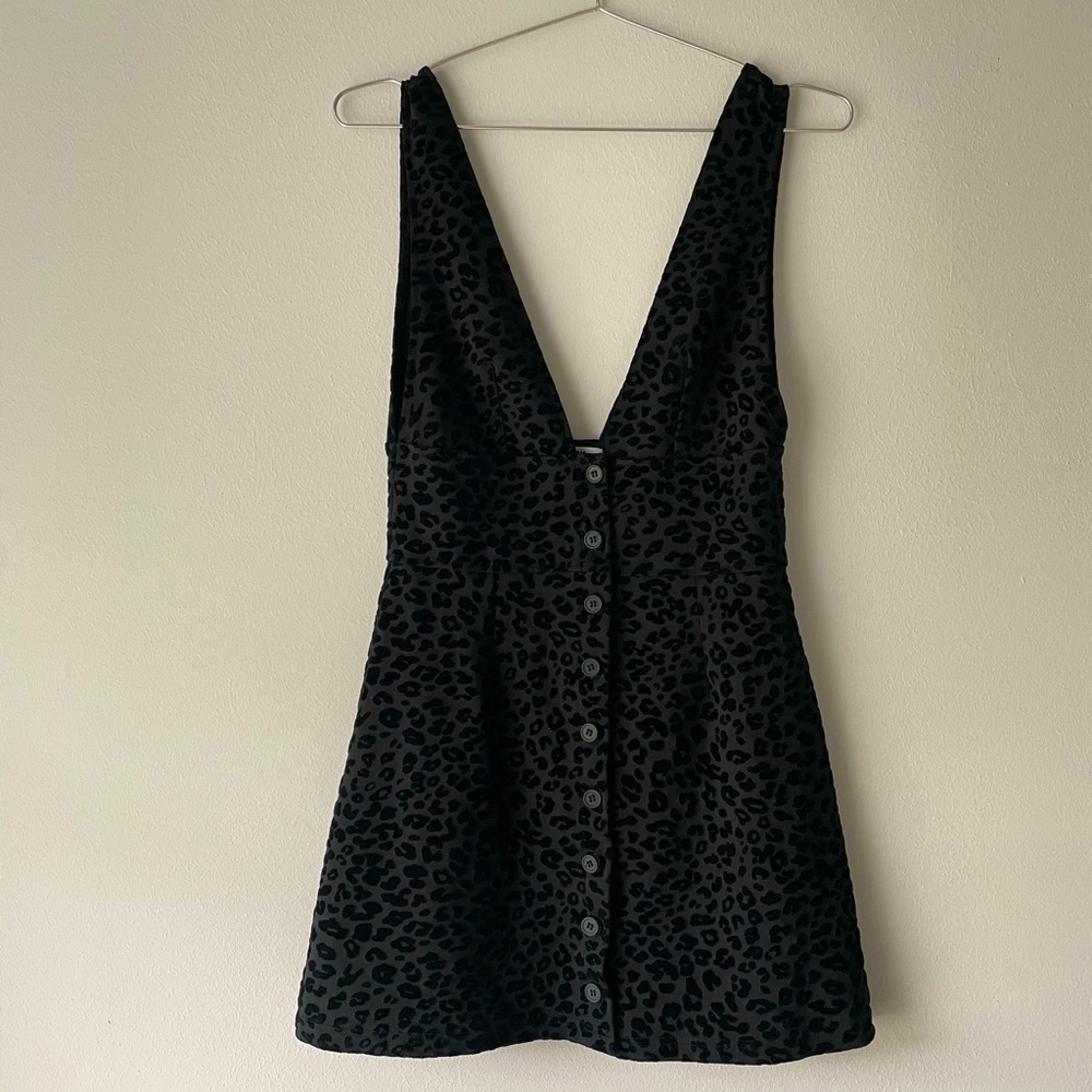 JACK by BB Dakota Black Cheetah Jumper Dress